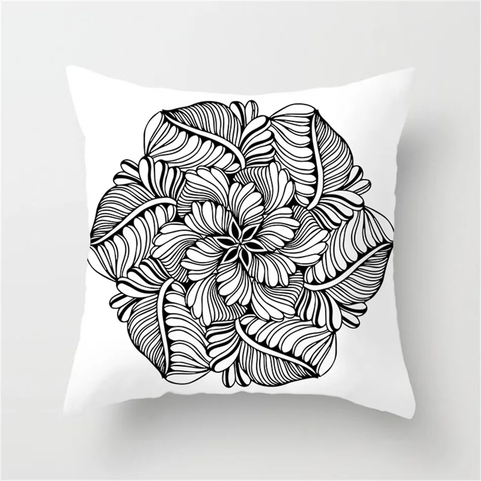Чехол для подушки в этническом стиле Fuwatacchi чехол виде цветка мандалы домашний