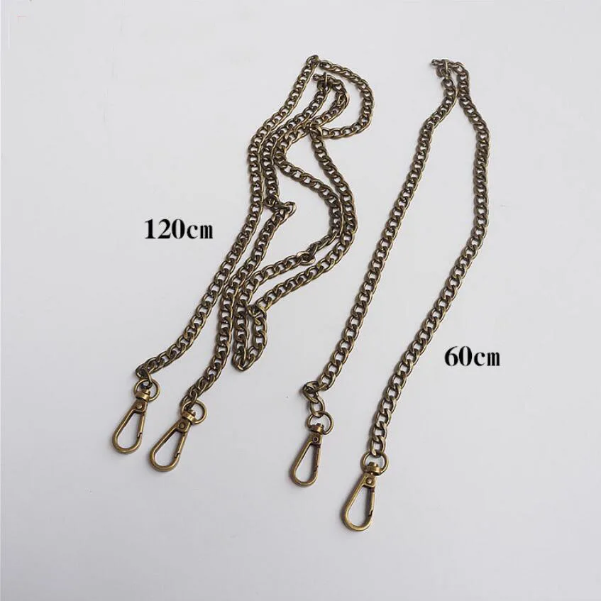 5pcs 120cm/60cm High quality Metal purse chain DIY Replacement Chain Shoulder Bags Straps for Handbags Handles AU1036 | Дом и сад
