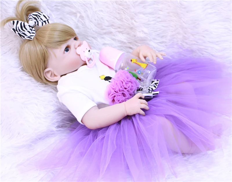 Силиконовая кукла реборн для новорожденных 55 см|reborn girl|silicone rebornfull body silicone reborns |