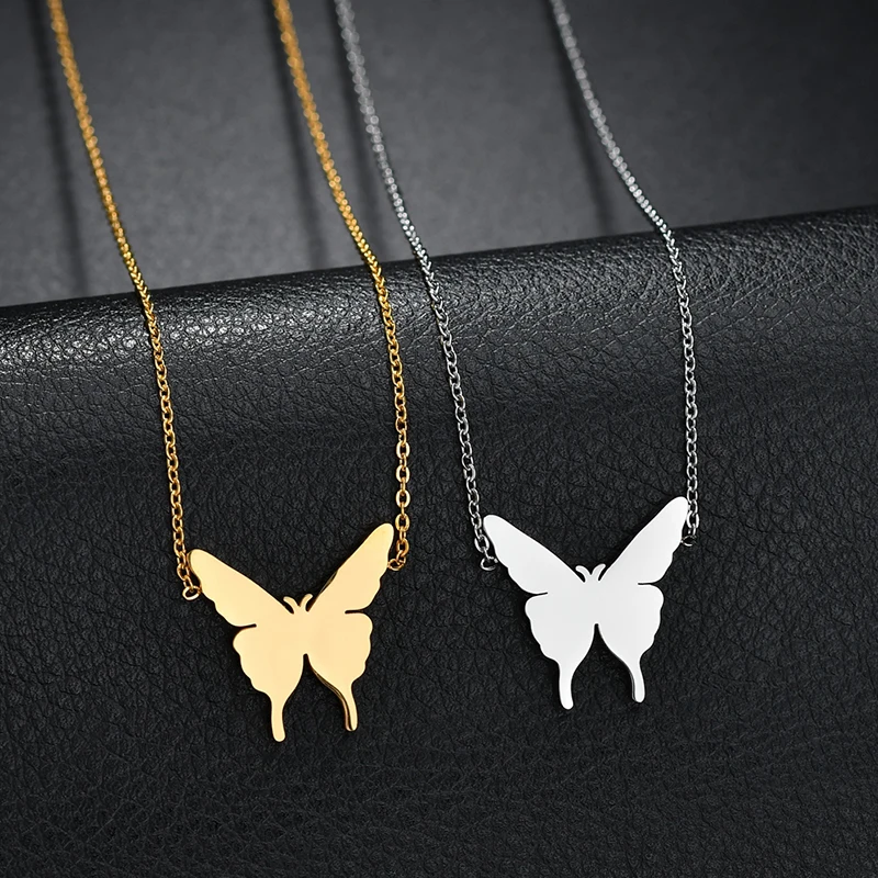 Женский браслет ELSEMODE из нержавеющей стали с милой бабочкой золотого и