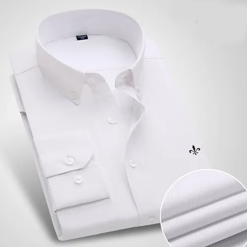 Dudalina Camisa мужские рубашки с длинным рукавом мужская рубашка брендовая одежда умный Повседневный тонкий крой Camisa Social Masculina Chemise Homme - Цвет: 16133WHITE