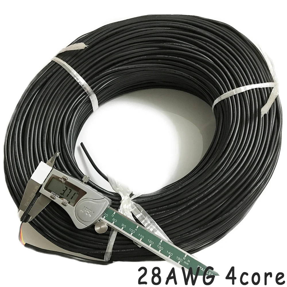 Кабель 28AWG 2, 3, 4, 5, 6, 7, 8, 9, 10 ядер для USB мыши, клавиатуры, передачи данных, 10 метров, ПВХ кабель, мягкая оболочка, кабель управления линией, сигнальный провод