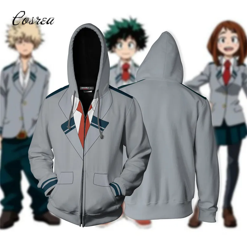 

Толстовка с капюшоном моя геройская академия, толстовка DeKu Bakugou Katsuki Todoroki, мужские толстовки на молнии, костюм для мальчика