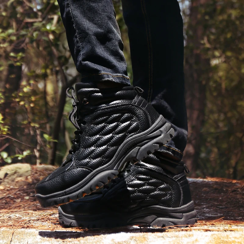 Хайнрих супер теплые зимние кожаные ботинки мужские кроссовки модная мужская