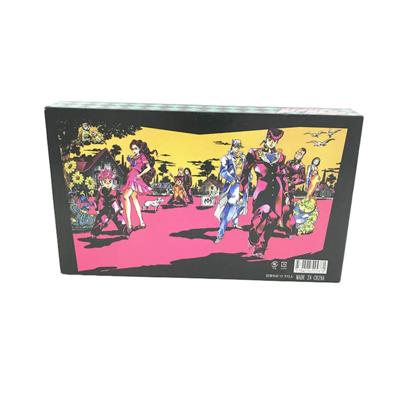 12 шт. аниме JoJos невероятное приключение Kujo Джотаро брелки кольца Цепочки и