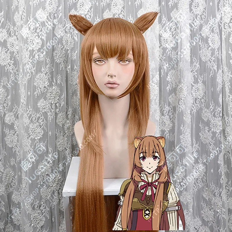 Восхода щит Hero Raphtalia Rafutaria 100 см длинное коричневое Жаростойкие накладные волосы