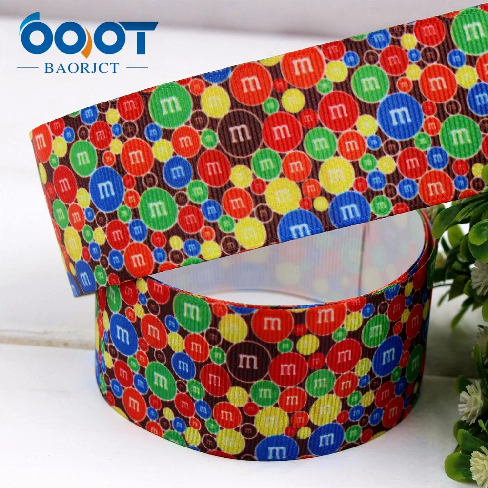 Ленты с героями мультфильмов OOT BAORJCT 38 мм 10 ярдов/партия термопечать grosgrain