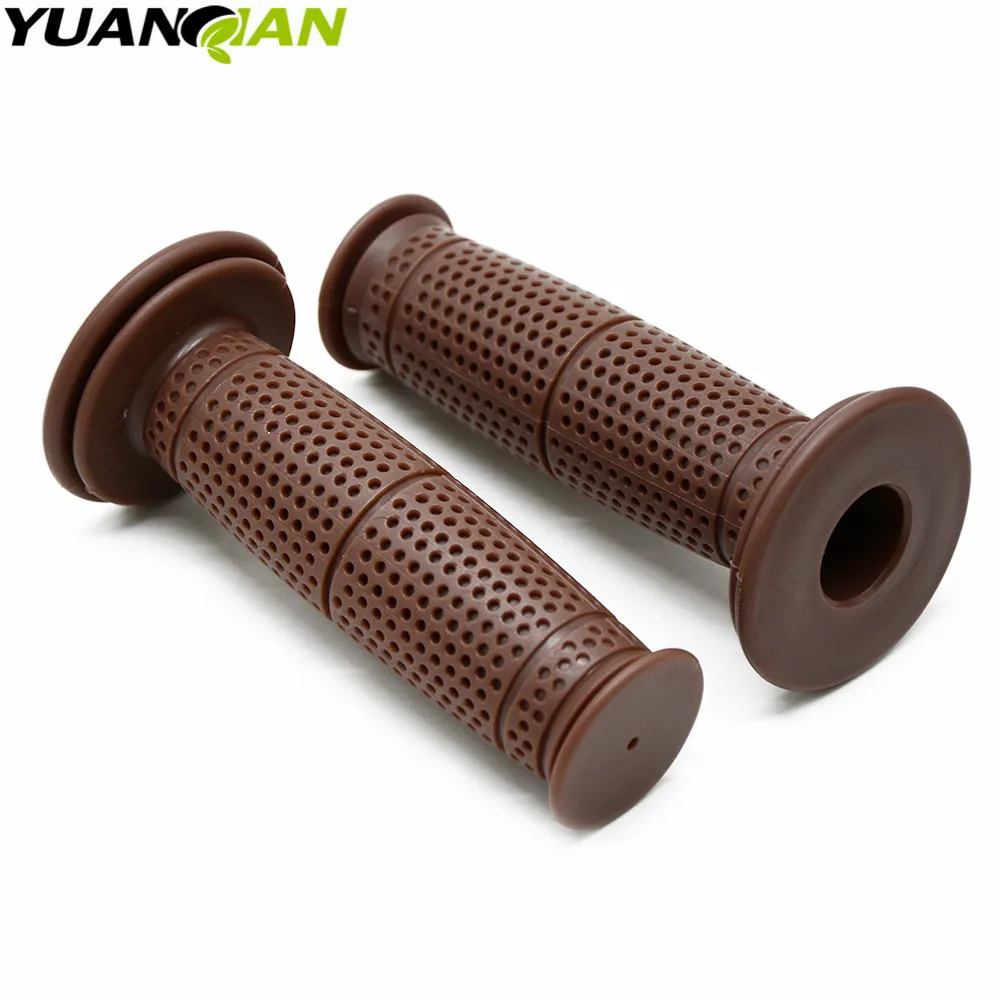 Новые винтажные кафе гонщик мотоцикл ручные ручки резиновые на руль 7/8 &quot22 мм для