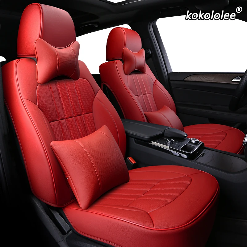 Kokoleee кожаный чехол для автомобильного сиденья на заказ Ford Everest Territory Explorer Mustang Ranger