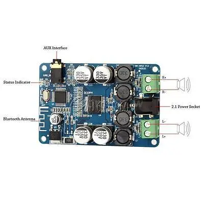TDA7492P Bluetooth аудио приемник усилитель мощности плата с AUX интерфейсом 25 Вт X мини