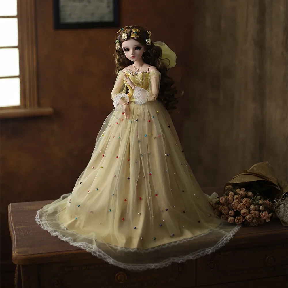 As picture 3 NPK, 60 см, BJD, 1/3, куклы для девочек с BJD, одежда, парики, обувь, макияж,, ручная работа, красивые игрушки, силиконовая кукла для BJD, 12 комплектов - Цвет: As picture 3