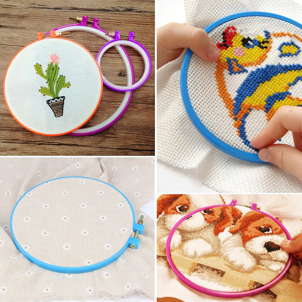 4 шт DIY Алмазная вышивка Пластик инструмент виде незаполненного круга задний фон