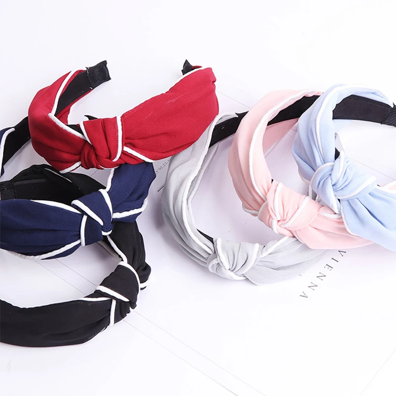 Обруч для волос с широкими краями в стиле ретро модные аксессуары белой боковой