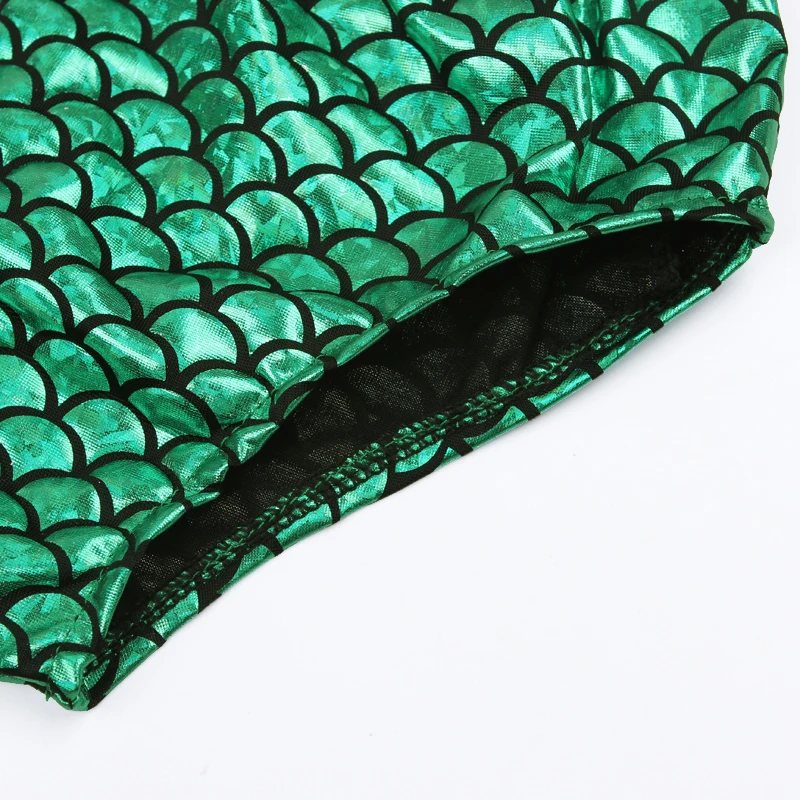 Очаровательная одежда для купания Русалочка с блестками маленьких девочек