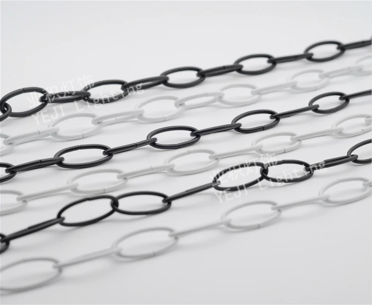 Черные белые цепочки в форме яйца подключается Пряжка для мероприятий подходит