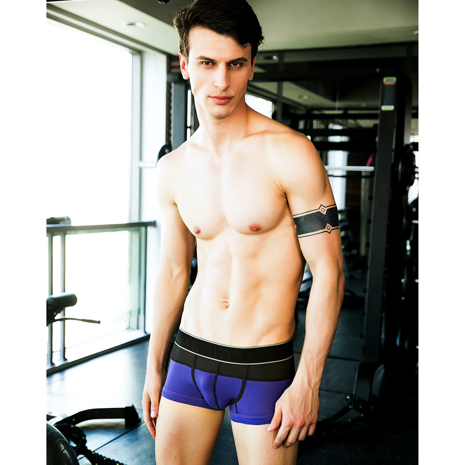 TAUWELL Men's Underwear Low-waist Cotton Breathable U-pouch Bag Push Up Design Body Shaping Sexy Boxers | Мужская одежда
