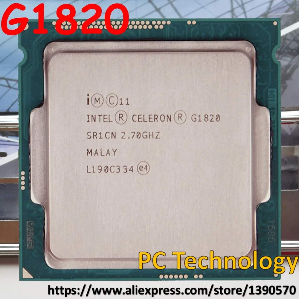 Оригинальный процессор Intel Celeron G1820 2M Cache, 2,70 ГГц LGA1150 процессор для настольного ПК Бесплатная доставка в течение 1 дня Оригинальный процессор Intel Celeron G1820 2M Cache, 2,70 ГГц LGA1150 процессор для настольного ПК Бесплатная доставка в течение 1 дня
