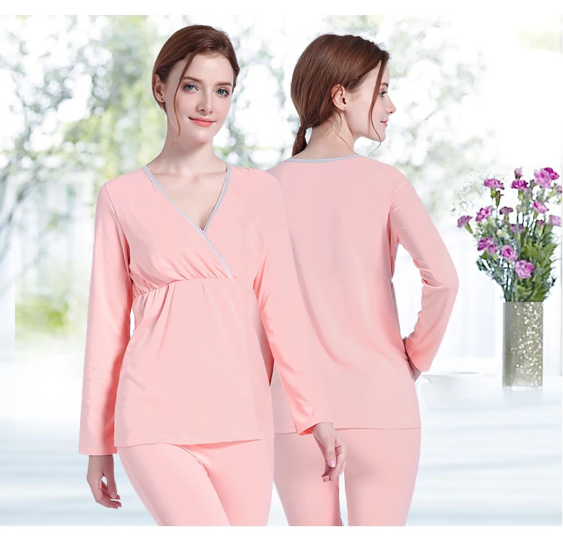 Топы для кормящих матерей с длинным рукавом футболки беременных и грудью рубашка