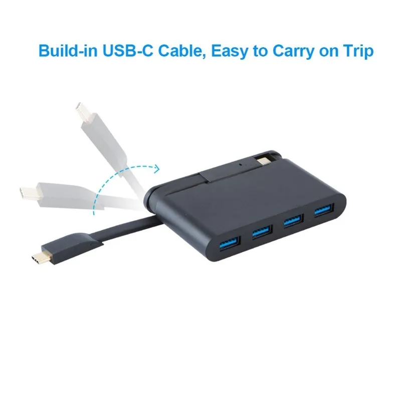 USB C концентратор 3 0 Type (Совместимость с Thunderbolt 3) к адаптеру 4 поддержка OTG