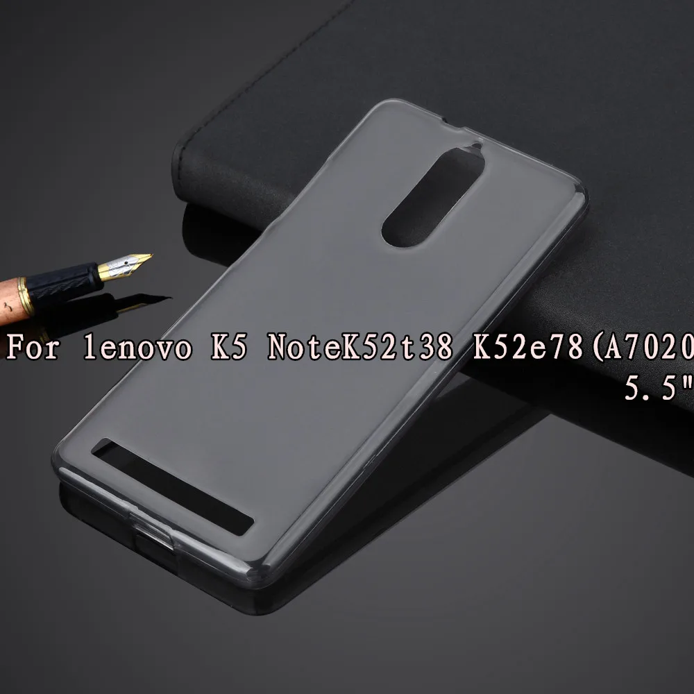 Для Lenovo A8/A916/A1010/A5600 A5860/K10A40/K4 Note/K5 Note/K6/p1m мягкий чехол из ТПУ силиконовый матовый