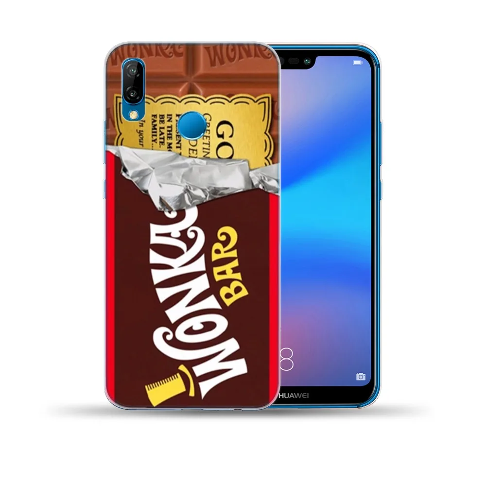 Мягкий ТПУ чехол с забавным шоколадом для Huawei P8 P9 P10 P20 Lite P30 Pro силиконовый Mate 10 20