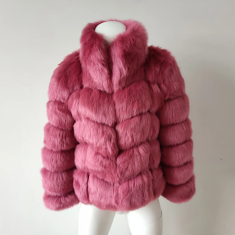 2018 Hot sale warm winter Overcoat fashion fox fur coat large size women's faux women|Куртки из искусственного меха| |