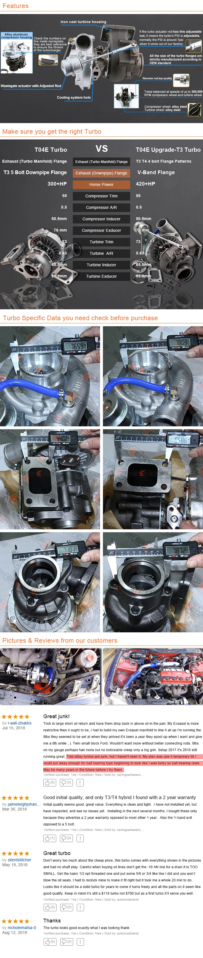 T04E T3 T4. 63 A/R 44 Trim турбонагнетатель компрессор 400+ hp Stage III wategate V-band Oil Cool Универсальный турбонагнетатель 420B hp