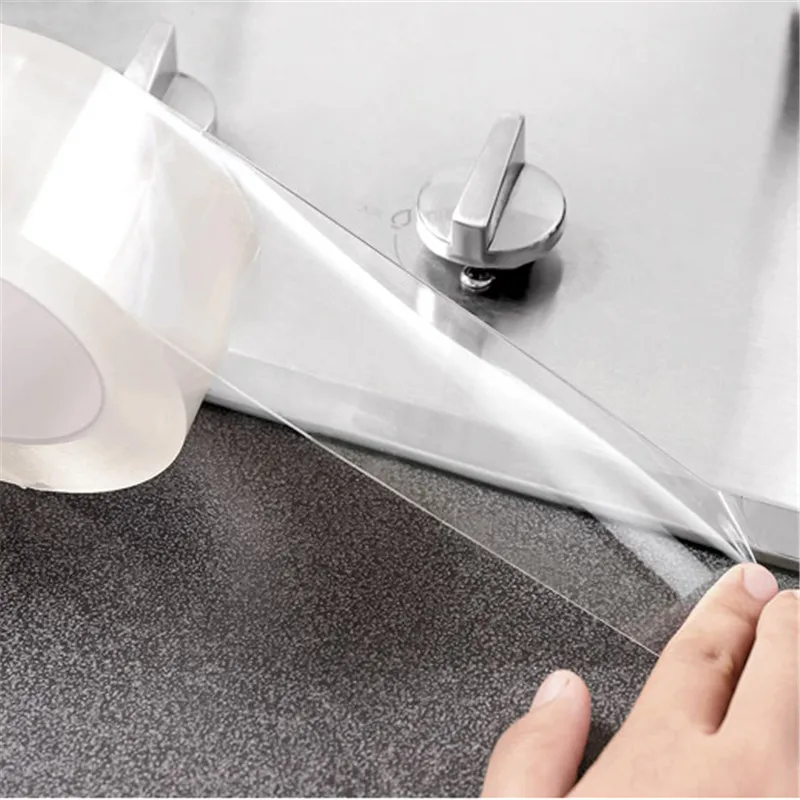 Прозрачная лента для кухонной раковины водостойкая самоклеящаяся мытья туалета