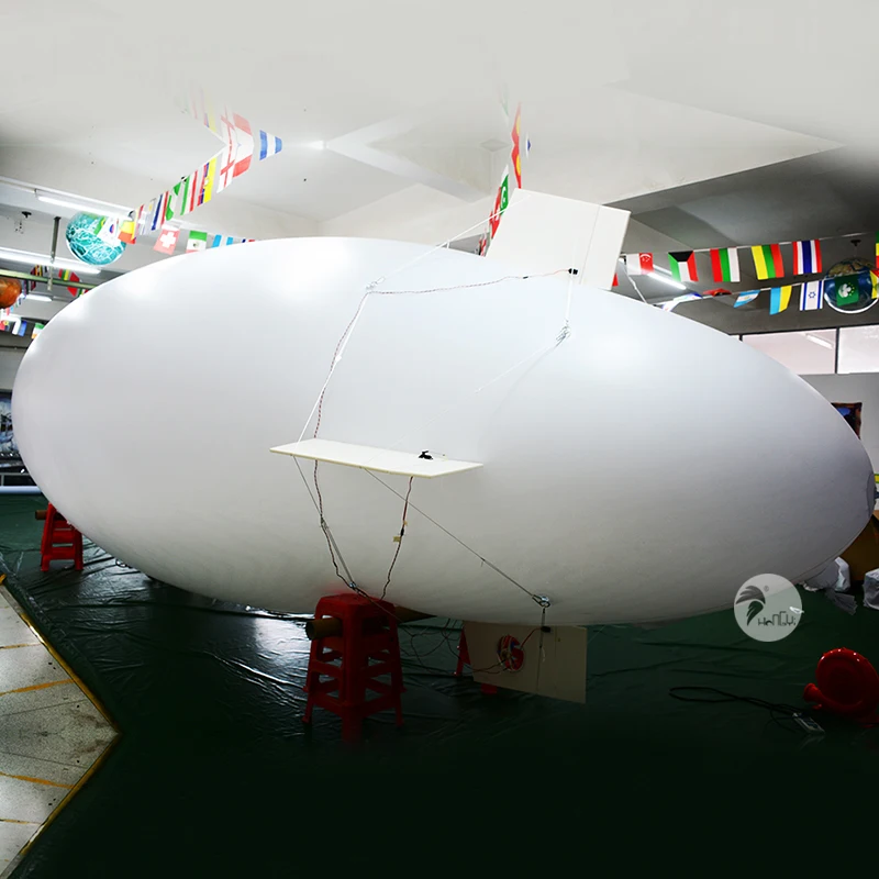 Производитель пользовательский дизайн воздушный Glide рекламный пульт дистанционного управления ПВХ Zeppelin RC дирижабль
