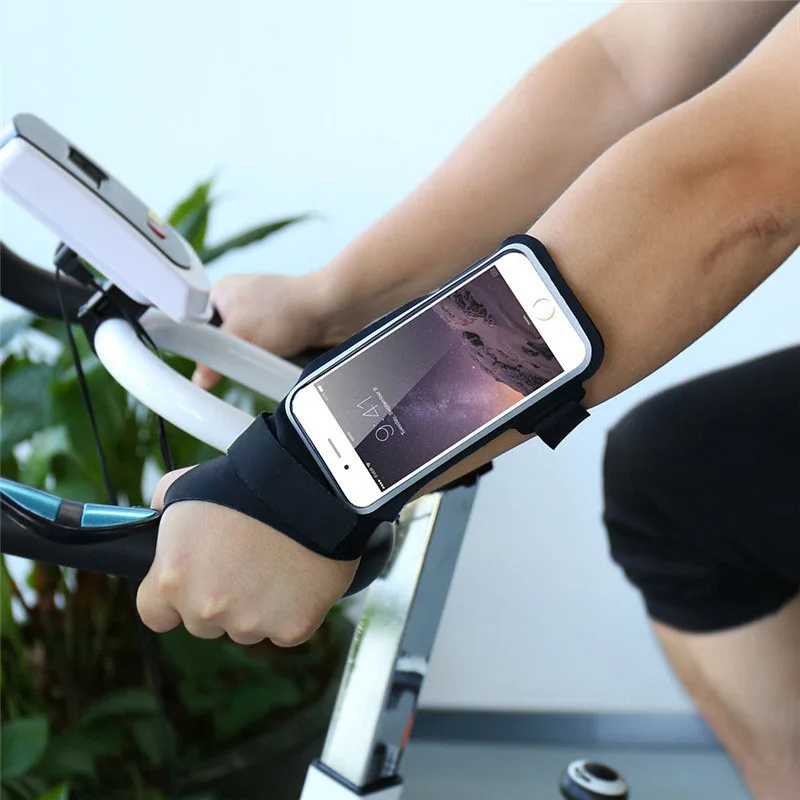 With Card Holder Slot Headphone Reflective Running Arm Wristband Smartphone Foreband Bag Case | Спорт и развлечения