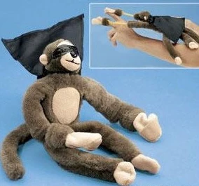 Free shipping flying monkey Screaming Flying Slingshot Monkey gift for children 3pcs/lot different kindsfunny toys HT444 | Игрушки и