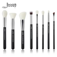 jessup makeup brushes 8pcs makeup brushes set natural synthetic foundation powder highlighter blush eyeshadow eyeliner