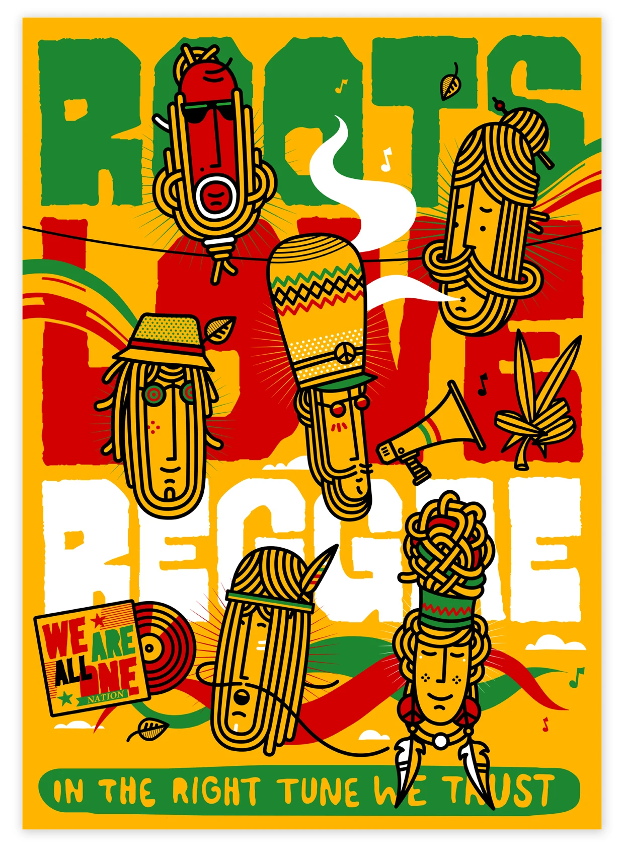 Ямайка рэгги Боб Марли время Расскажите ретро старинный крафт плакат