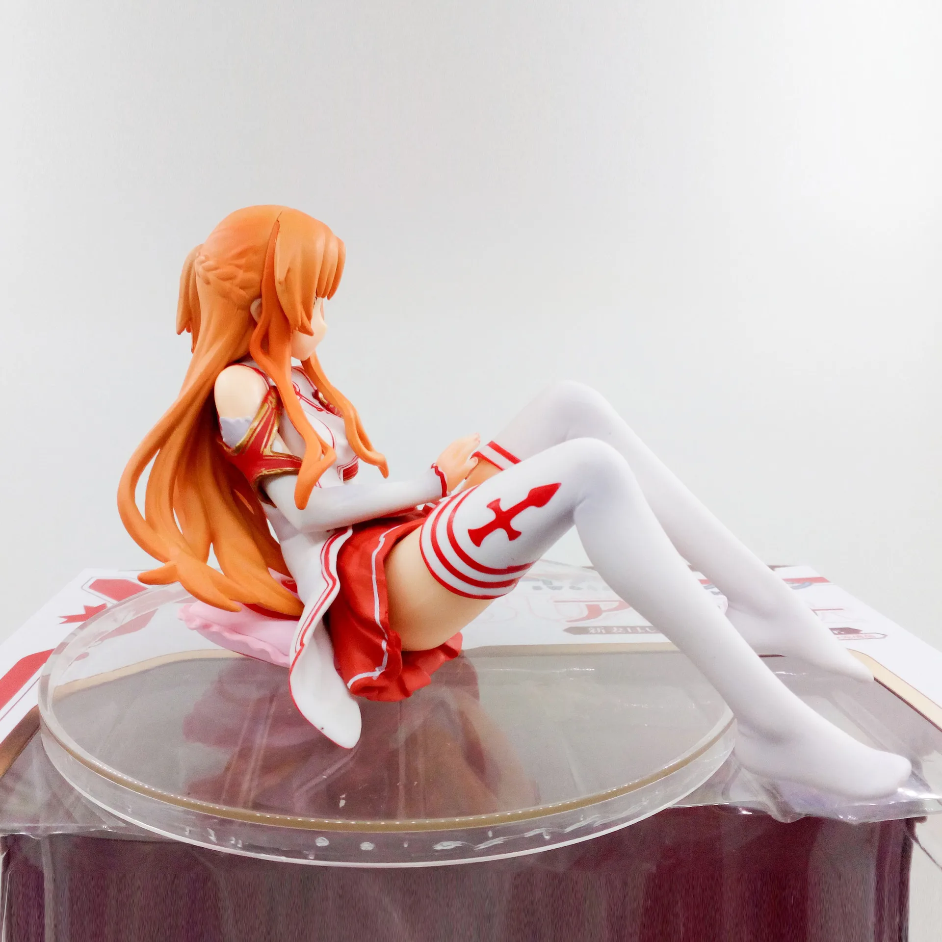 Японское аниме меч искусство онлайн Асуна фигурка Чара-Ани Юки Асуна с подушкой ПВХ Коллекционная модель абсолютно новая сексуальная девушка