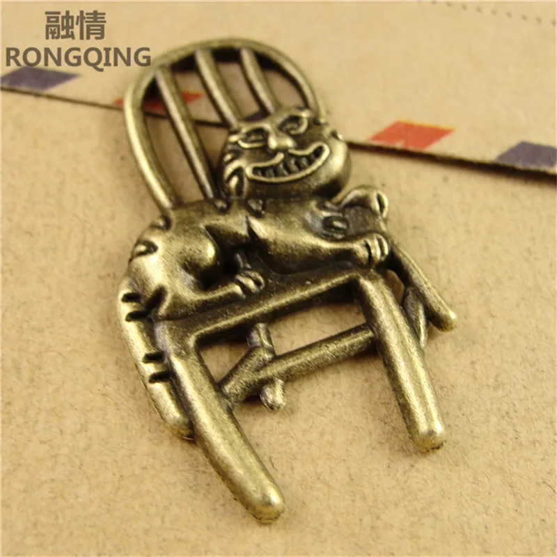 

RONGQING 40 шт./упак. DIY кот животные очарование для изготовления ювелирных изделий Аксессуары 2019