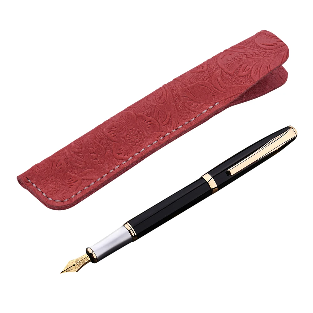 Кожаный чехол для ручки карандаша офисные принадлежности ручная работа перьевой