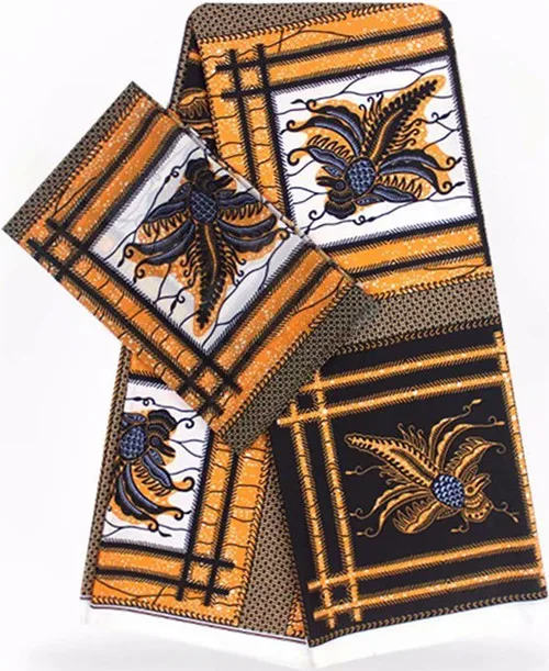 Чистая шелковая ткань 2+ 4 ярдов Дубай кружево Африканский шелк воск шелк шифон ткань африканская ткань Африканская восковая ткань для лоскутных B2-C3 - Цвет: 37