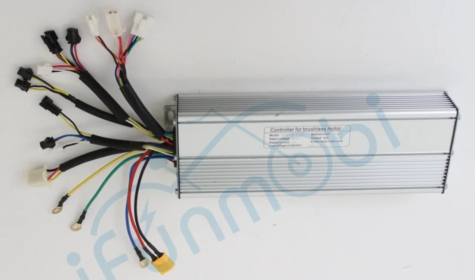 Ifunmobi контроллер электровелосипеда в, 36 В, 48V 1000W 26A серебристого цвета для бесщеточный мотор для электрического велосипеда велосипед, способный преодолевать Броды для кемпинга - Цвет: silver