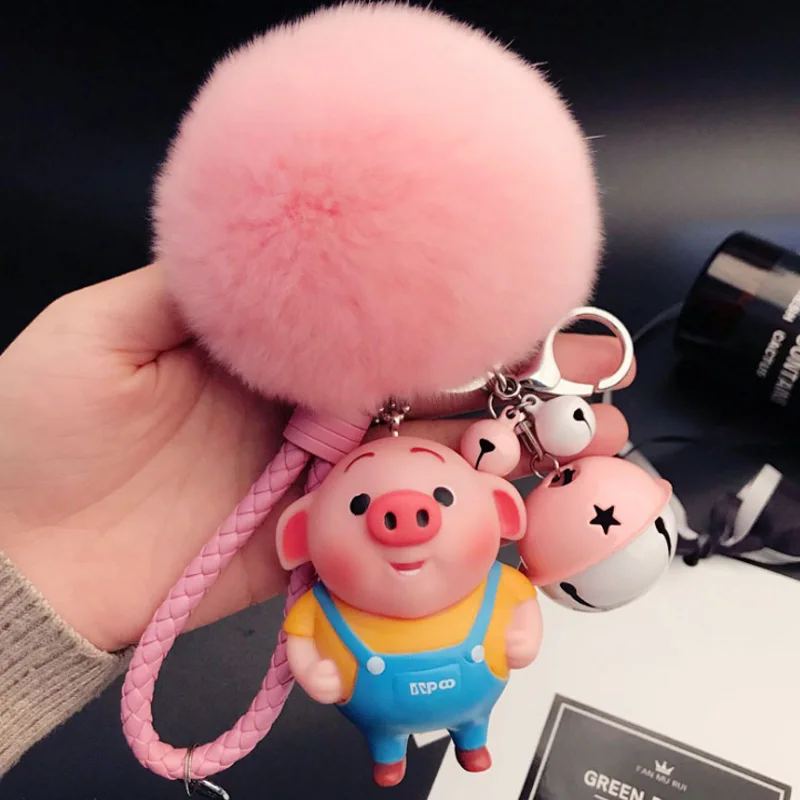 Милый брелок с рисунком из мультфильма свиная Обезьяна Король креативный