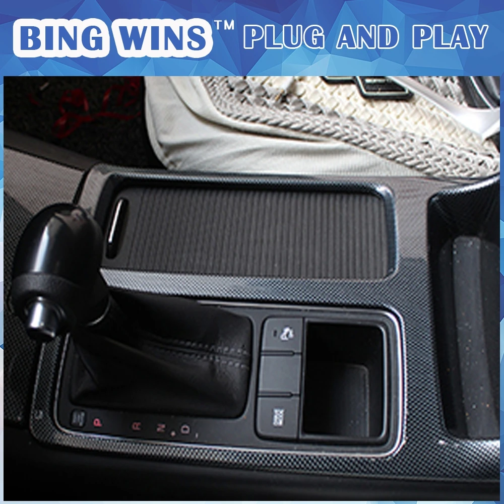 Car-styling gear shift box lever panel Cover trim Decoration For KIA Sorento L Front Storage Box gear panel cover trim