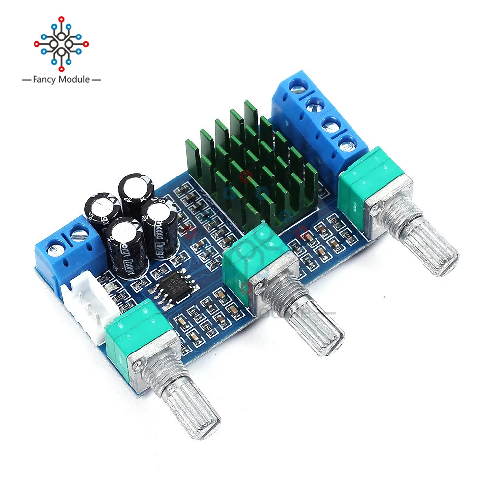 DC 12V 24V 80W x 2 двухканальный цифровой аудио TPA3116D2 высокие басы регулируя