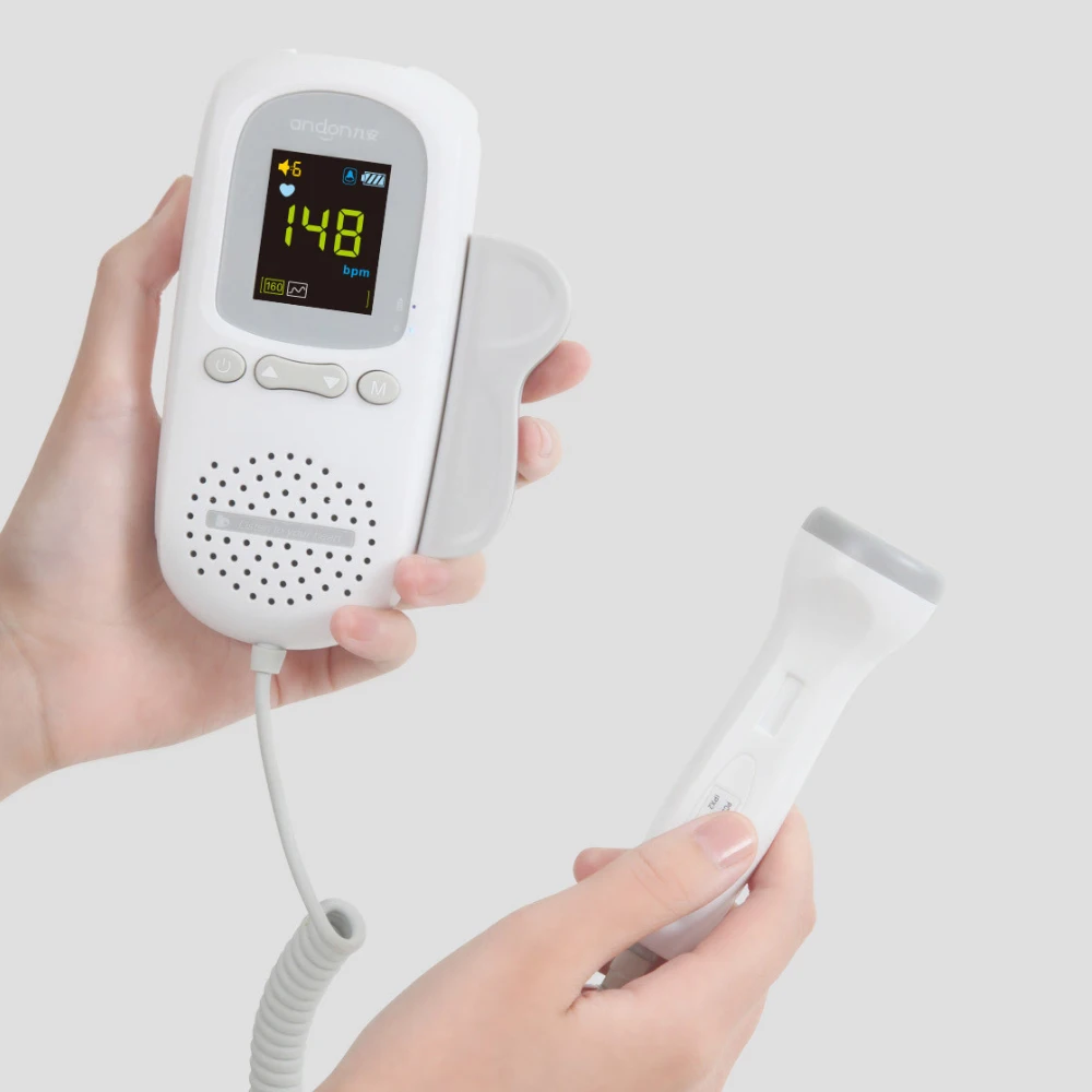 Xiaomi Mijia Andon Doppler датчик сердцебиения плода FD-600G 2,0 MHz Расширенный чувствительный зонд Смарт снижение шума Исследуйте для ребенка