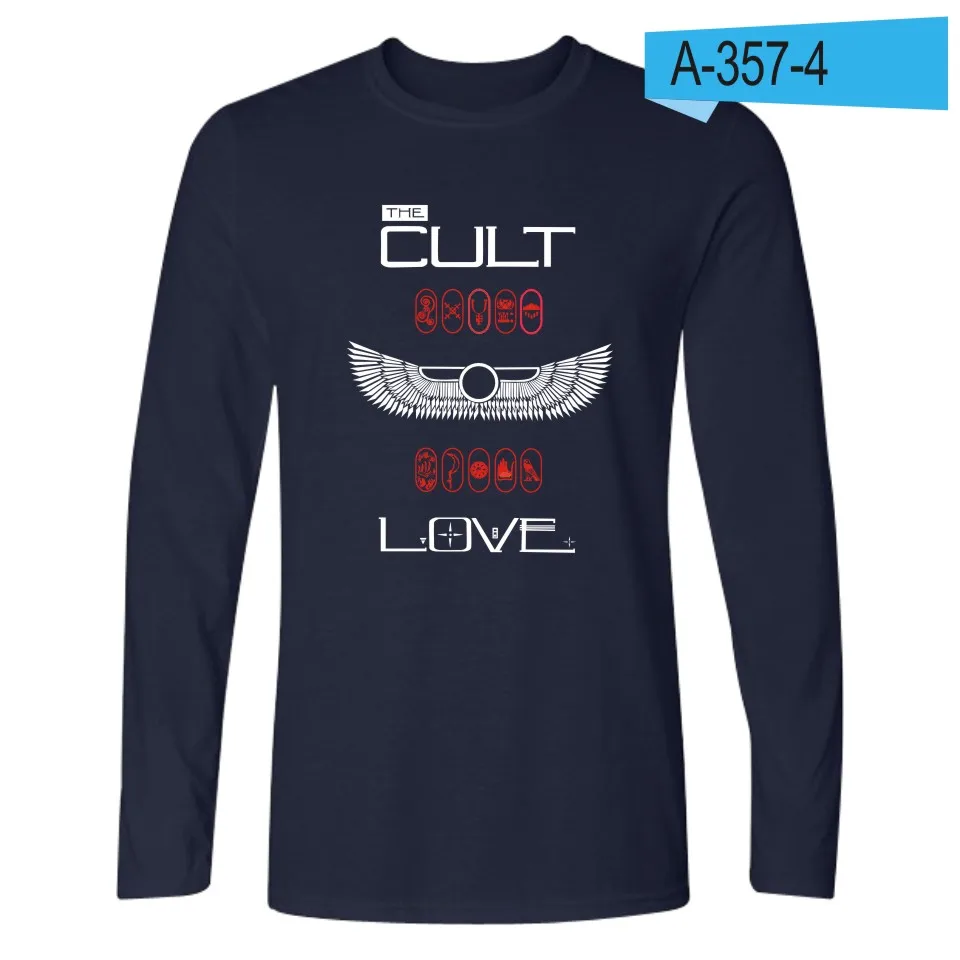 Navy Blue LUCKYFRIDAYF U2 футболка с длинным рукавом для Для мужчин известных электронных футболка музыканты хлопок Для мужчин ирландское Популярная рок-группа смешные футболки - Цвет: Navy Blue