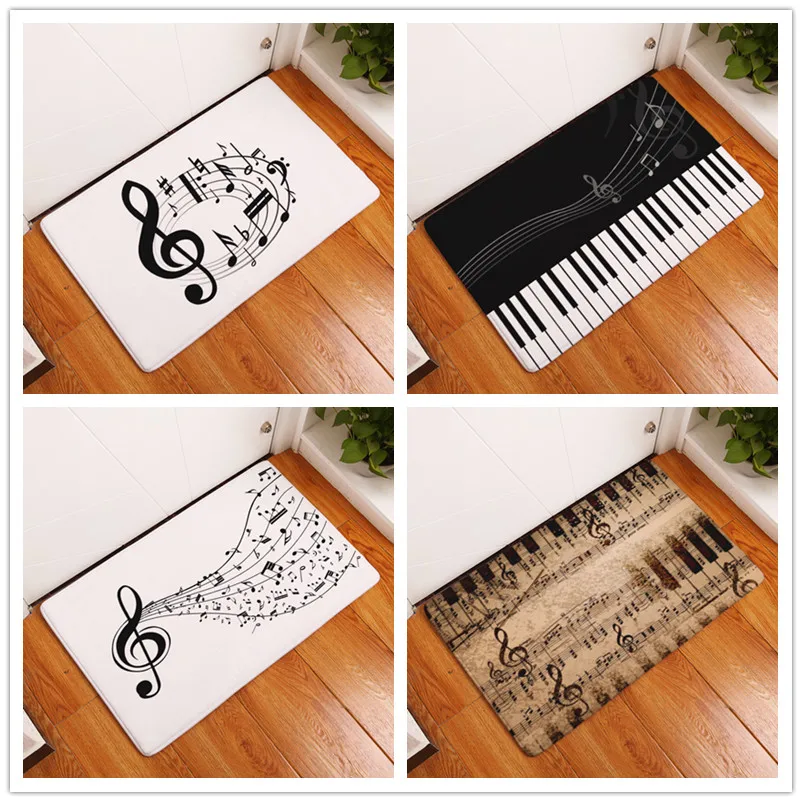

Doormat Carpets Creative Notes Print Mats Floor Kitchen Bathroom Rugs 40X60