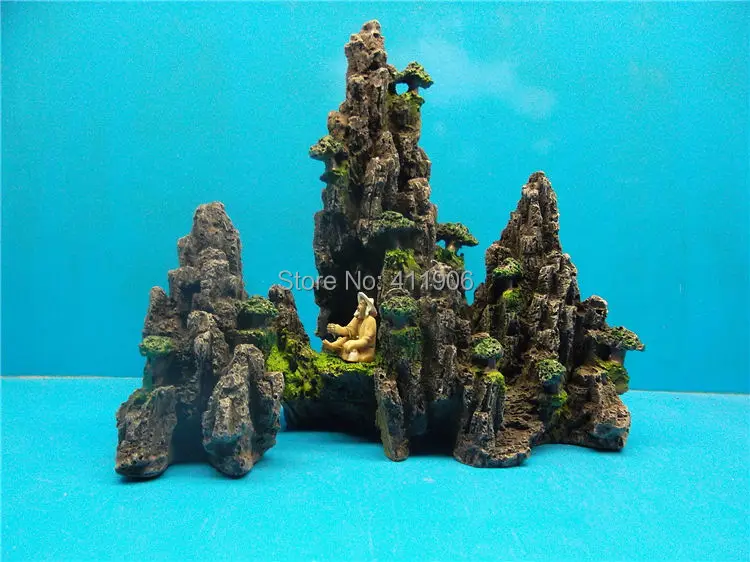 Горная горная смола, украшение для аквариума L24CM* W14CM* 21 CM, украшение для аквариума