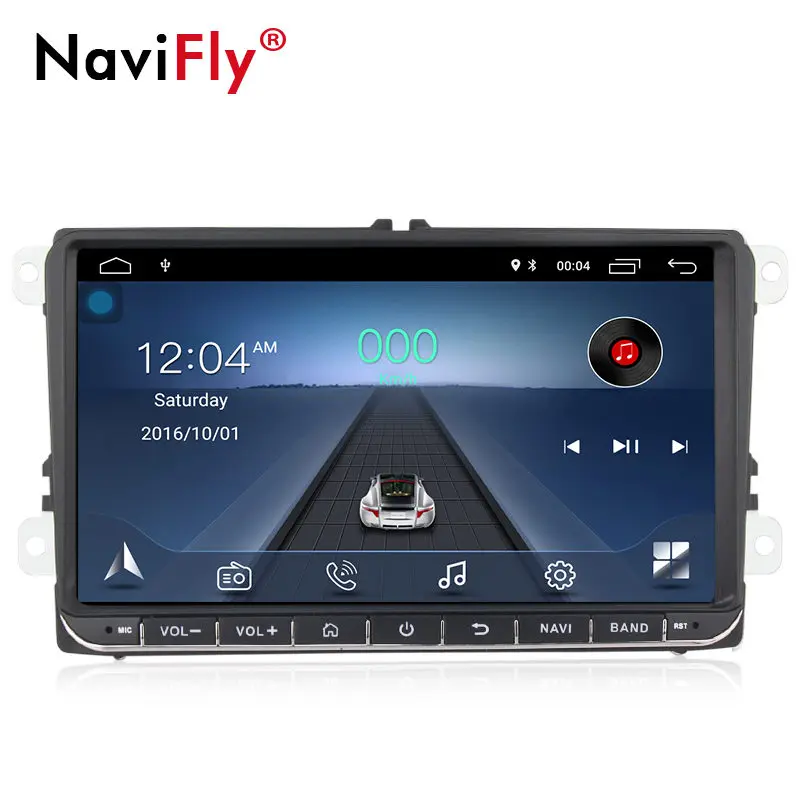 Car dvd 002 Европейский склад Android 8,1 автомобильный Радио плеер с gps-навигатором для VW Skoda POLO GOLF 5 6 PASSAT B6 JETTA wifi FM AM RDS - Цвет: Car dvd 002
