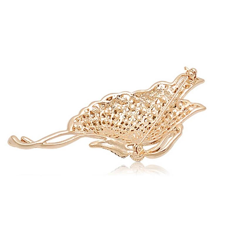 Разноцветные стразы OneckOha фиолетовые зеленые в виде бабочки броши из сплава цинка