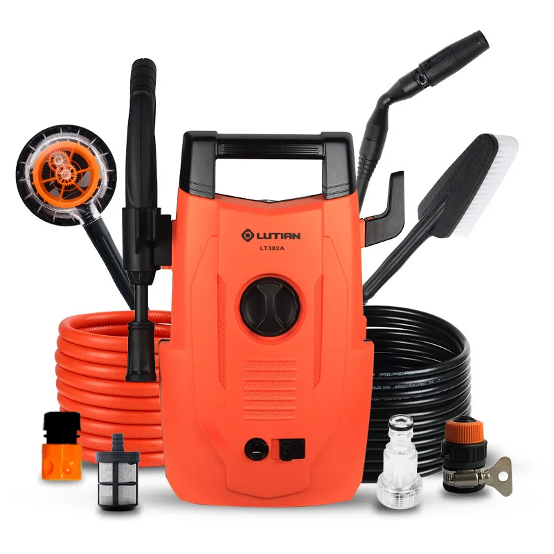 LT302 Series motor high pressure cleaner portable car washer vehicle washing floor cleaning device 220V 1.4KW 110bar 5.5L/min