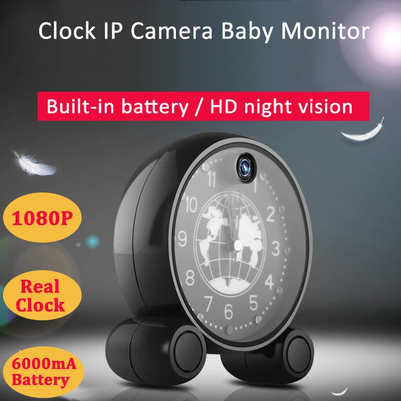 IMIEYE 1080P батарея часов мини камера видеонаблюдения IP Сетевая с WiFi Беспроводной CCTV