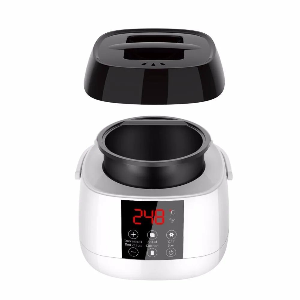 500 мл Воском Набор нагреватель с ЖК-индикатором воск грелка горшок машина для удаления волос+ 4 воск для сумок Бобы+ 20 шт восковой аппликатор палочка инструмент для удаления волос